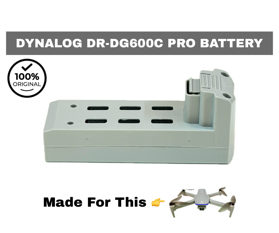Dynalog DR-DG600C Pro Drone Battery | Rechargeable Replacement Spare Battery | Extended Flight Backup Battery