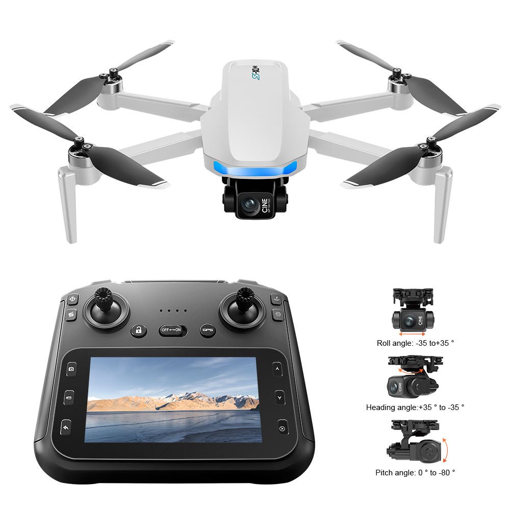 SX-01 GPS Drone with 3-Axis Gimbal | 4K HD Camera | GPS Positioning | Up to 4KM Transmission Range | Foldable Camera Drone