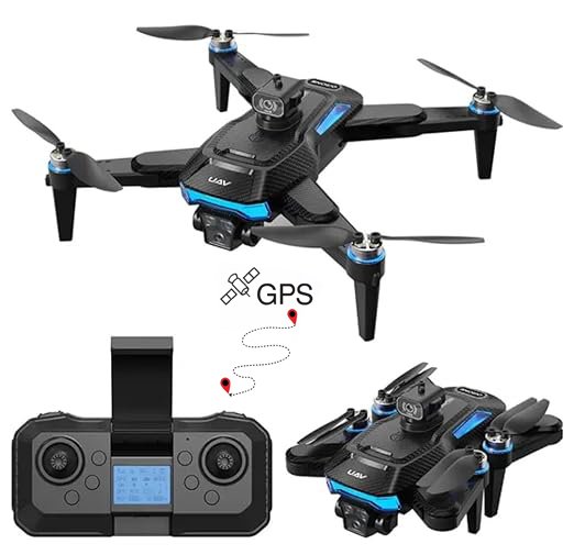W3 Max GPS Drone with 4K HD Dual Camera, Brushless Motor, Intelligent Obstacle Avoidance, GPS Positioning, WiFi FPV, Remote Control & Stable Flight