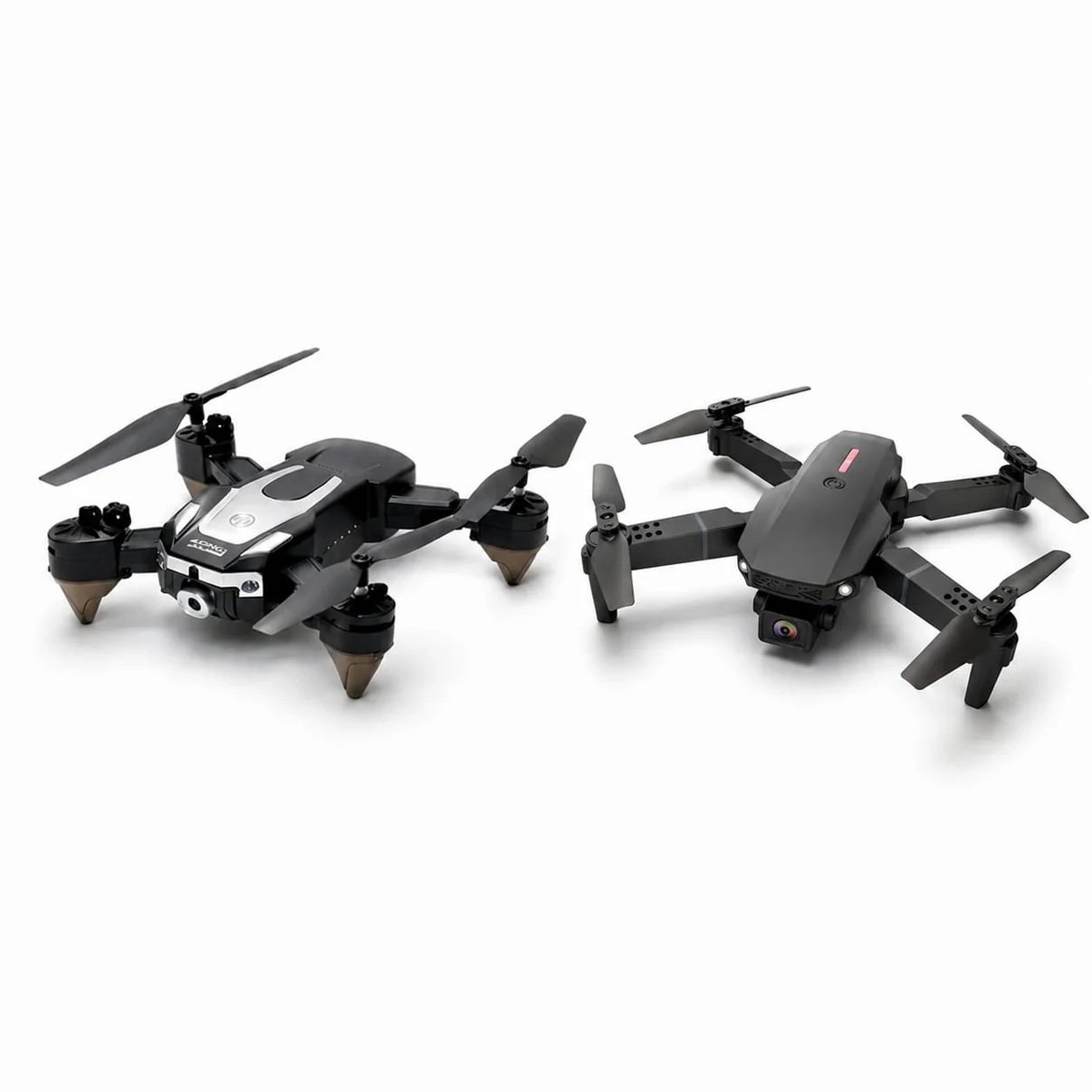 J2 & E88 Pro Dual Foldable RC Drone Combo | Pack of 2 Drones with Dual Batteries | Camera Drone Set with Remote Control